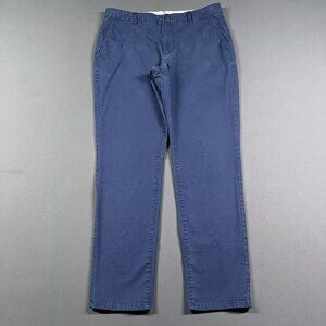 Bonobos Pants Mens 36x34 Blue Athletic Chino Khaki Slim Straight Dress Pants